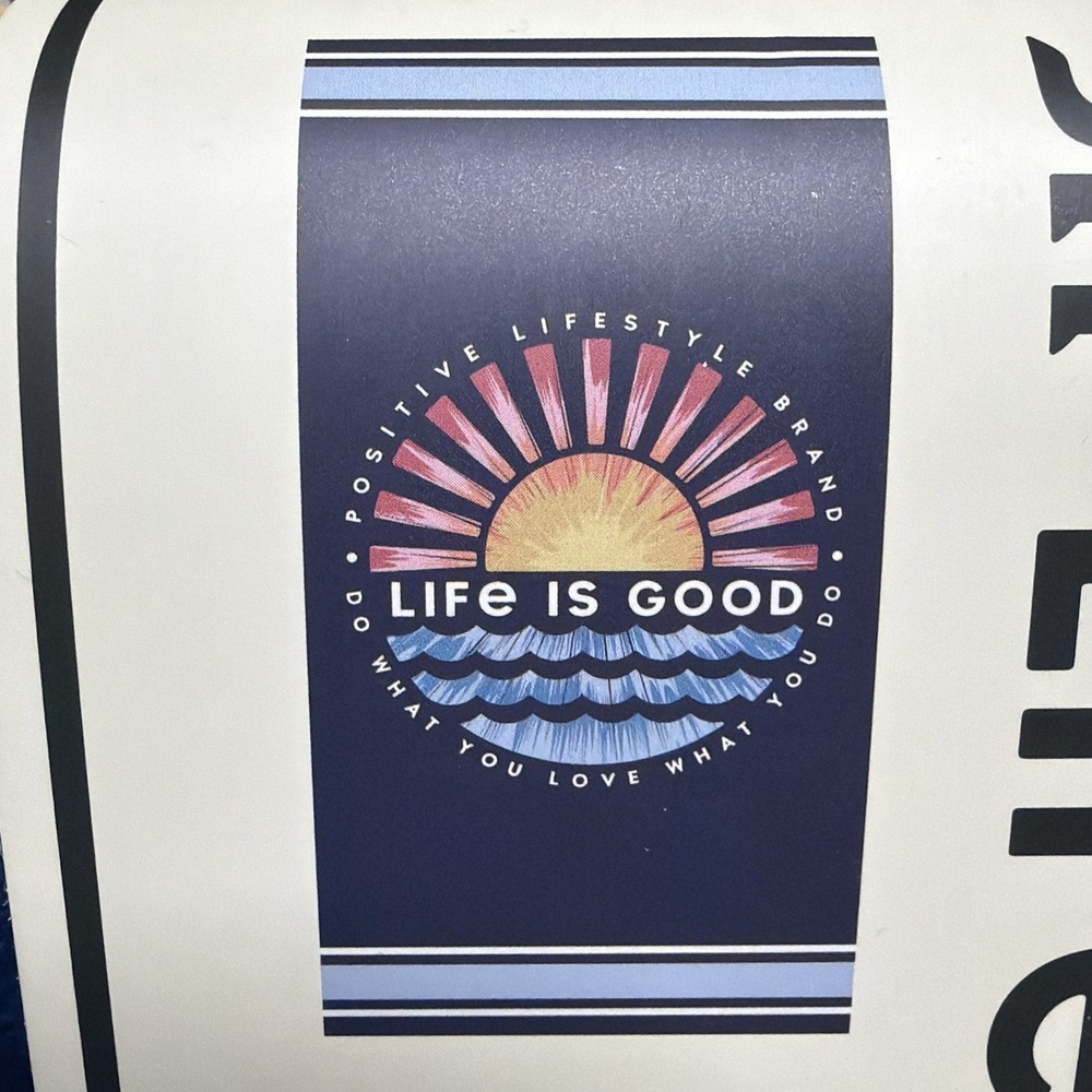 NEW LIFE IS GOOD Beach Pool Towel  34" X 64" 100% Cotton